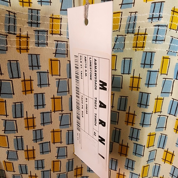 *HP* MARNI 100% Silk sleeveless midi dress - Picture 8 of 14